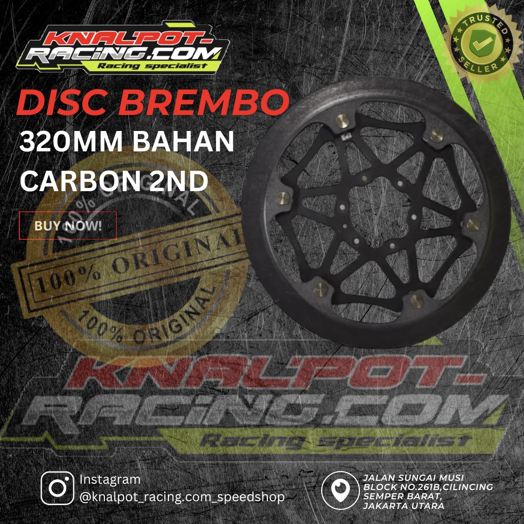 PIRINGAN CAKRAM DISC BREMBO 320MM BAHAN CARBON 2ND